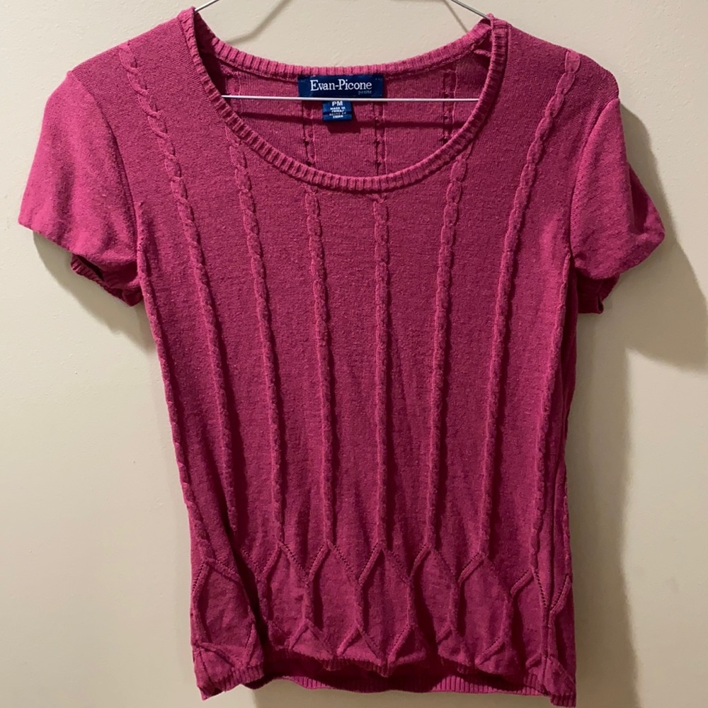 Short sleeve Sweater petite